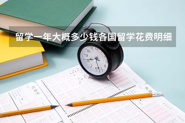 留学一年大概多少钱各国留学花费明细