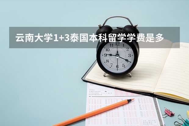 云南大学1+3泰国本科留学学费是多少