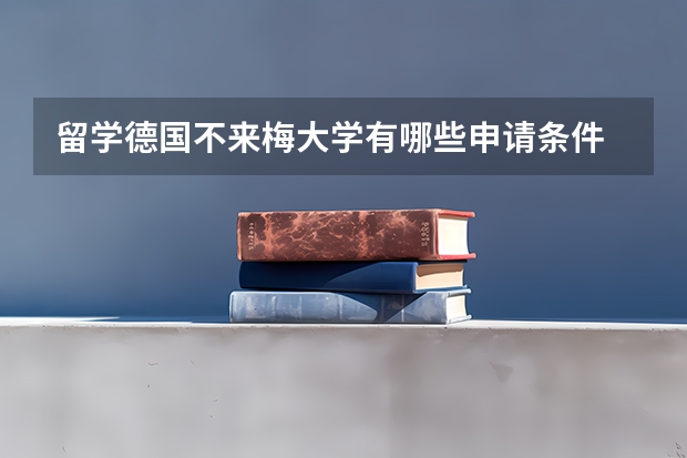 留学德国不来梅大学有哪些申请条件