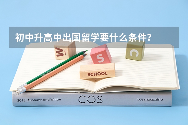 初中升高中出国留学要什么条件？