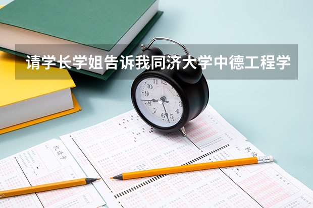 请学长学姐告诉我同济大学中德工程学院的赴德留学条件是什么？