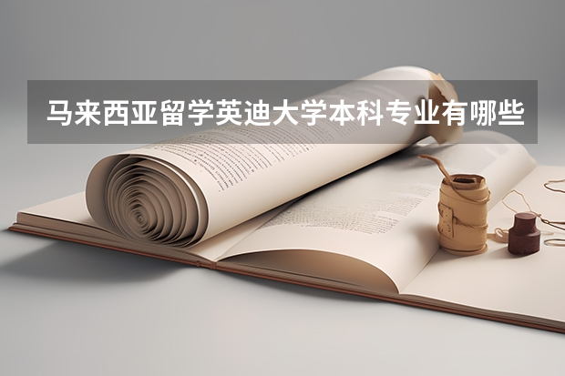 马来西亚留学英迪大学本科专业有哪些