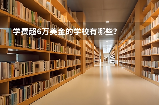 学费超6万美金的学校有哪些？