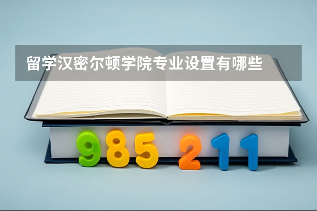 留学汉密尔顿学院专业设置有哪些