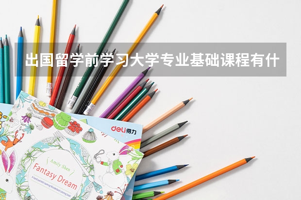 出国留学前学习大学专业基础课程有什么好处？出国留学的途径有哪些？