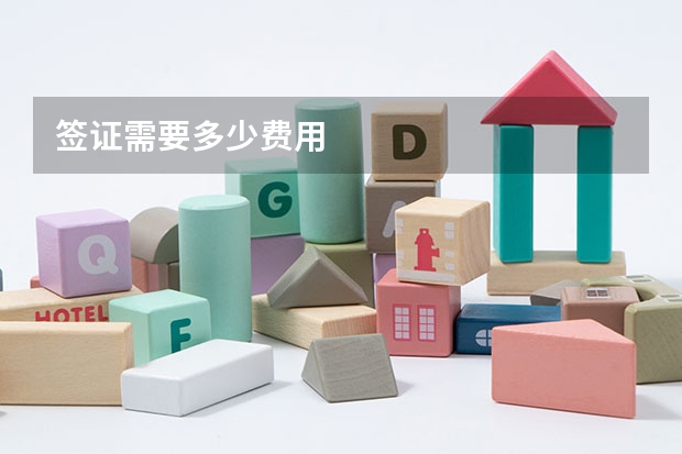 签证需要多少费用