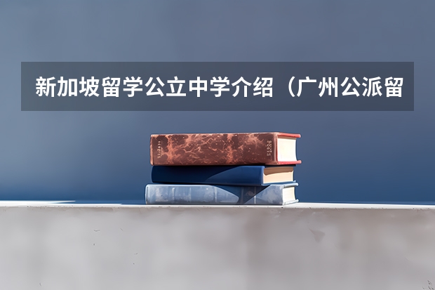 新加坡留学公立中学介绍（广州公派留学生，不回国的要罚款）