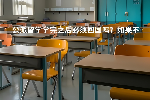 公派留学学完之后必须回国吗？如果不回国会有什么说法呢？