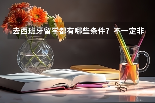 去西班牙留学都有哪些条件？不一定非得西班牙，是指说西班牙的国家。