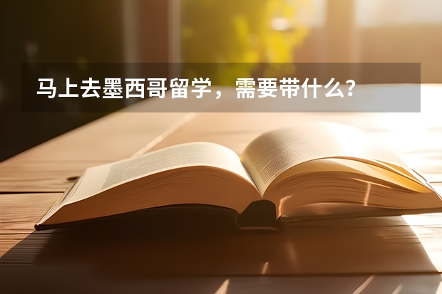 马上去墨西哥留学，需要带什么？