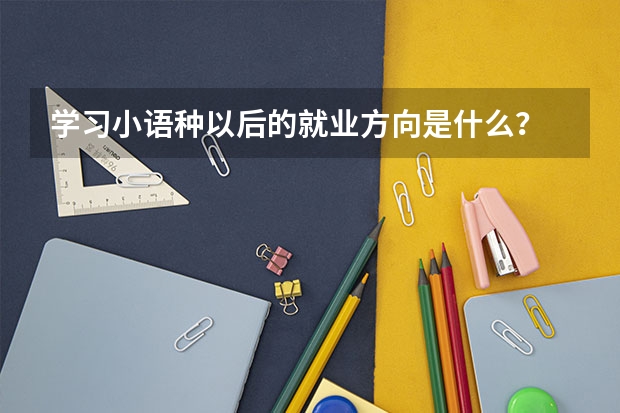 学习小语种以后的就业方向是什么？