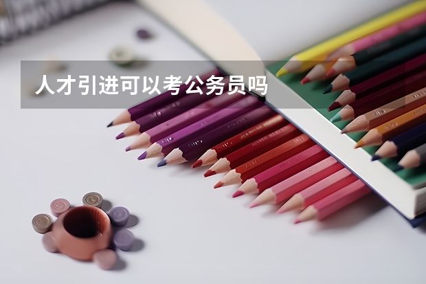 人才引进可以考公务员吗