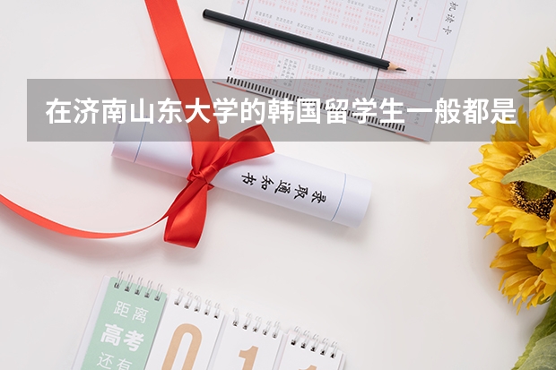 在济南山东大学的韩国留学生一般都是多大年纪，他们在韩国读到什么时候才来中国？一般家庭条件如何？