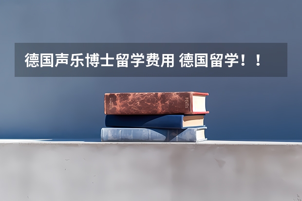 德国声乐博士留学费用 德国留学!!!有经验的进。。高分求助!!