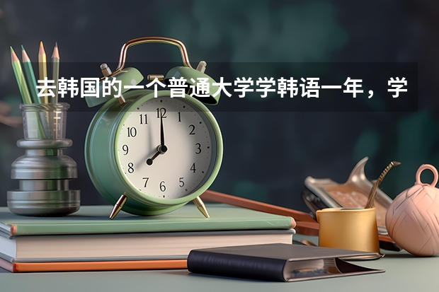 去韩国的一个普通大学学韩语一年，学费加生活费会是多少？从开始都拥有那些程序要做？