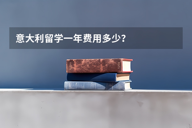 意大利留学一年费用多少？