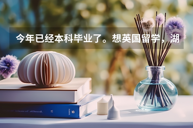 今年已经本科毕业了。想英国留学,湖北大学播音主持专业,想去英国读传媒,有什么学校可以推荐?