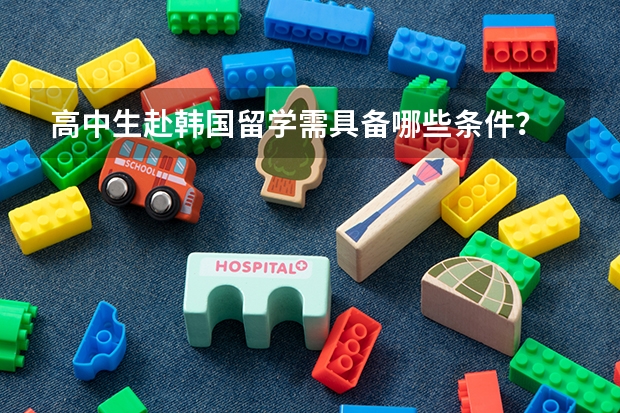 高中生赴韩国留学需具备哪些条件？