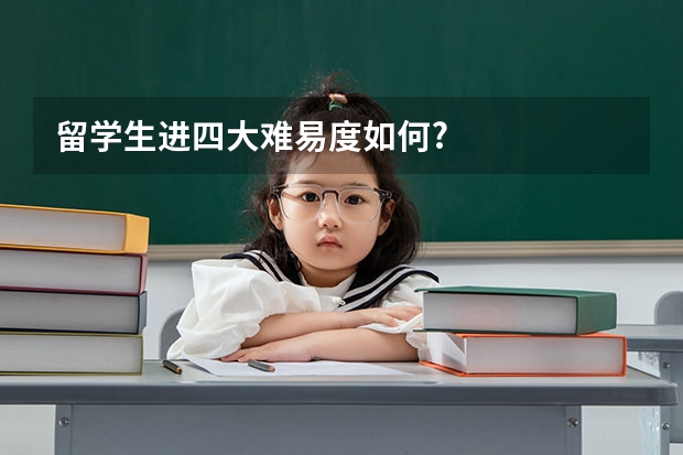 留学生进四大难易度如何?