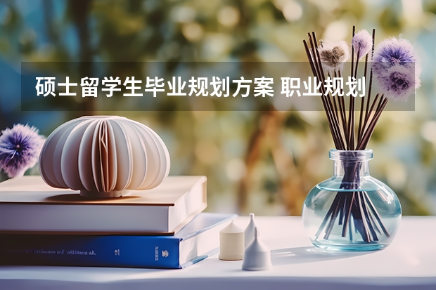 硕士留学生毕业规划方案 职业规划